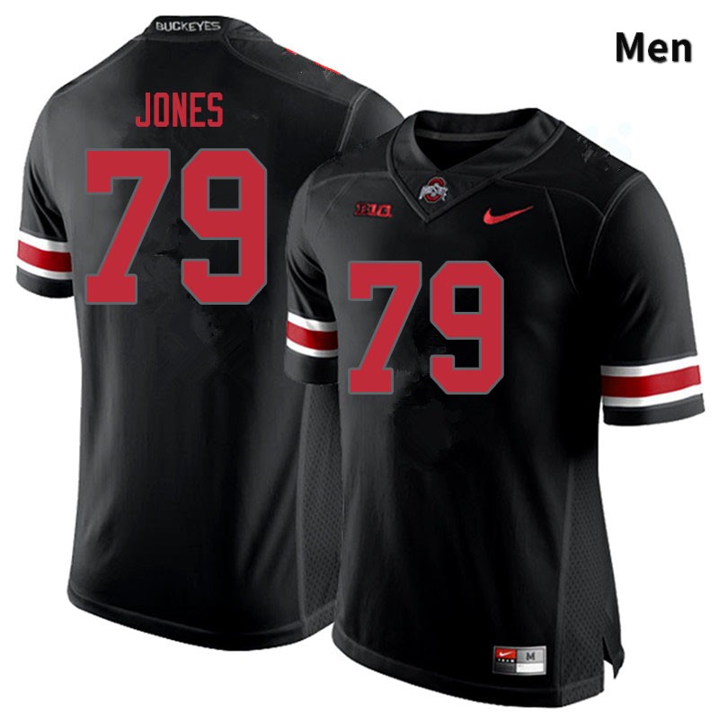 Ohio State Buckeyes Dawand Jones Men's #79 Blackout Authentic Stitched College Football Jersey